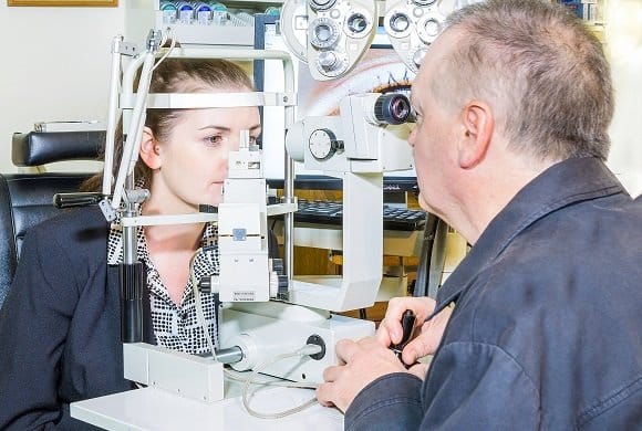 slit lamp examination