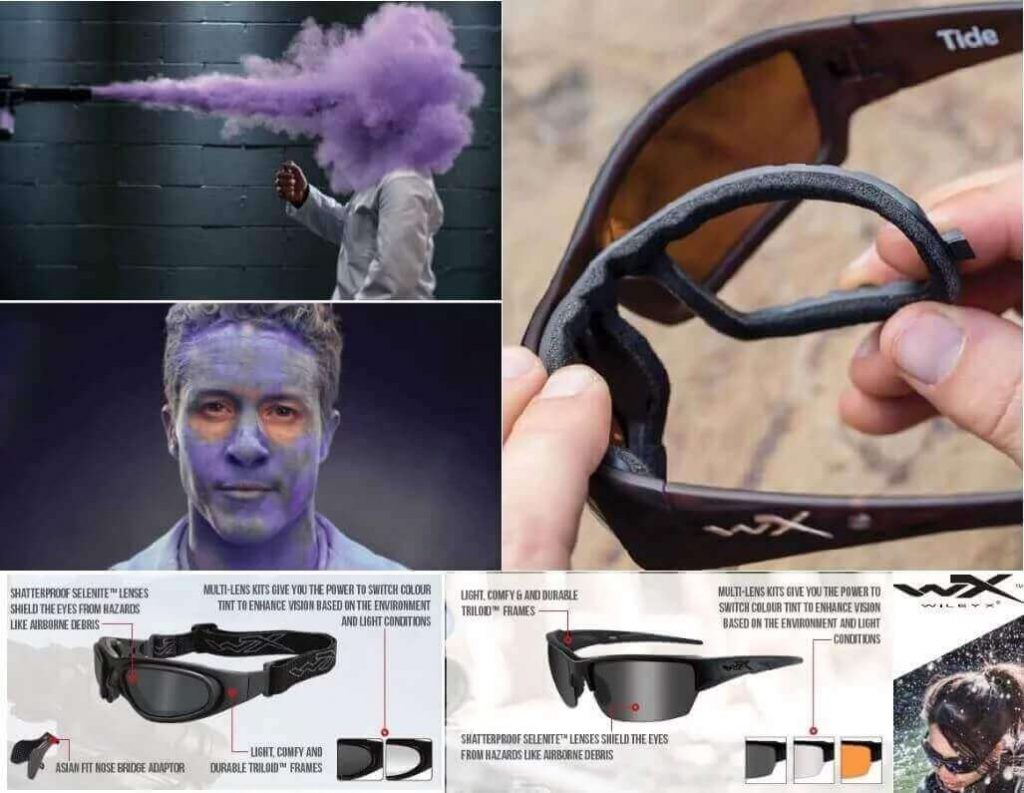 Wiley X protective glasses